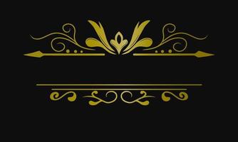 Illustration vector graphic of ornaments decorative luxury golden color