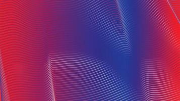 abstract red wave lines on white background vector