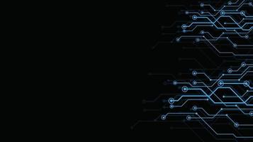 ciencia de datos de comunicación de tecnología abstracta. concepto de tecnología energética. imagen digital de los rayos de luz. servidor futurista de placa de circuito de fondo abstracto vector