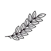 branch with leafs vector
