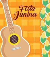 festa junina lettering vector