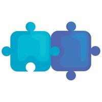 puzzle game pieces vector