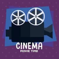 cinema movie lettering vector