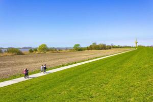 Loxstedt Lower Saxony Germany 2010 Wadden sea tidelands coast beach water landscape Lower Saxony Germany. photo