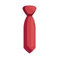 red elegant tie accessory vector