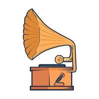 gramophone retro style vector