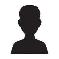 man black silhouette vector