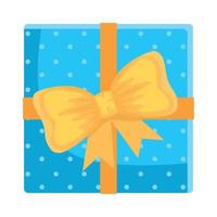 blue gift present vector