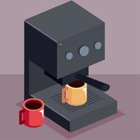 maquina de cafe vector