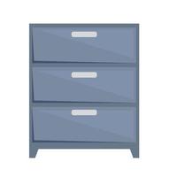 gray drawer furniture vector
