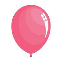 globo rosa helio flotante vector