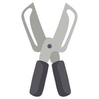 gardening scissors tool vector