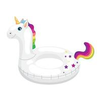 unicornio flotador inflable vector