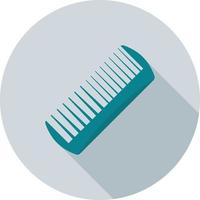 Thick Comb Flat Long Shadow Icon vector