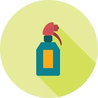 Spray Bottle Flat Long Shadow Icon vector