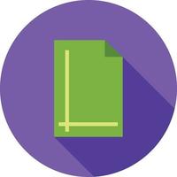 Page Borders II Flat Long Shadow Icon vector