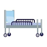 stretcher hospital equipment vector