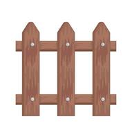 gardening wooden fence vector