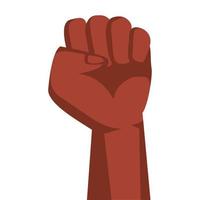 afro hand human fist vector