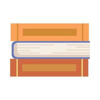 pila de libros de texto vector