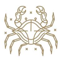 cancer astrology zodiac sign vector