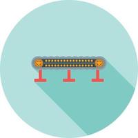 Conveyor I Flat Long Shadow Icon vector