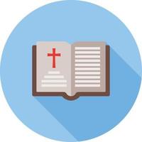 Holy Book Chapter Flat Long Shadow Icon vector
