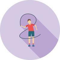 Gymnastic II Flat Long Shadow Icon vector