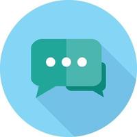 Message Board Flat Long Shadow Icon vector