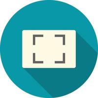 Aspect Ratio Flat Long Shadow Icon vector