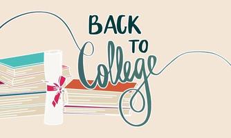 Vector Illustration of Back to College with