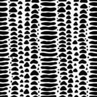 Vector seamless pattern with crocodile or alligator skin. Monochrome leather wallpaper.