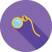 Monocle Flat Long Shadow Icon vector