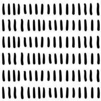 patrón geométrico simple dibujado a mano. líneas abstractas, rayas en blanco y negro. vector