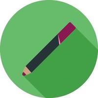 Lip pencils Flat Long Shadow Icon vector