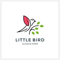 Bird logo vector line art