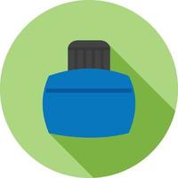 Ink Bottle Flat Long Shadow Icon vector