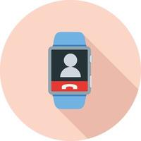 Calling Contact Flat Long Shadow Icon vector