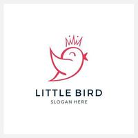 Bird logo vector line art