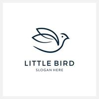 Bird logo vector line art