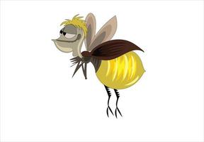 Funny side pose of bug vector illustration