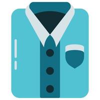 work uniform icon on transparent background vector