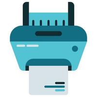 job printer icon with transparent background vector