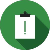 Assignment Late Flat Long Shadow Icon vector
