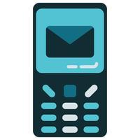 old phone icon on transparent background vector