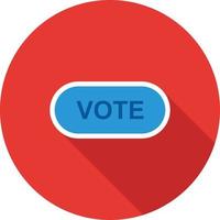 Vote Link Flat Long Shadow Icon vector