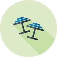 Cuff Links Flat Long Shadow Icon vector