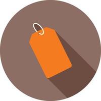 Price Tag Flat Long Shadow Icon vector