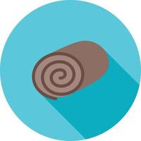 Swiss roll I Flat Long Shadow Icon vector