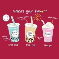 WHAT IS YOUR FLAVOR vector